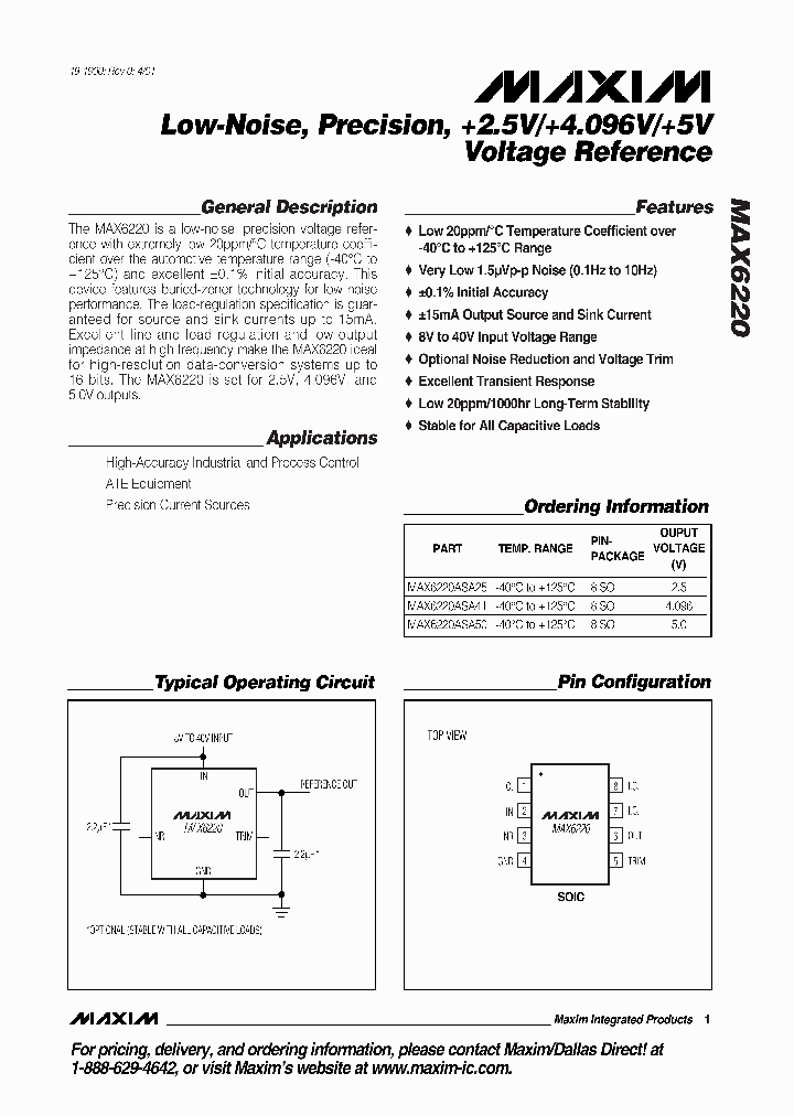 MAX6220ASA-25_5201803.PDF Datasheet