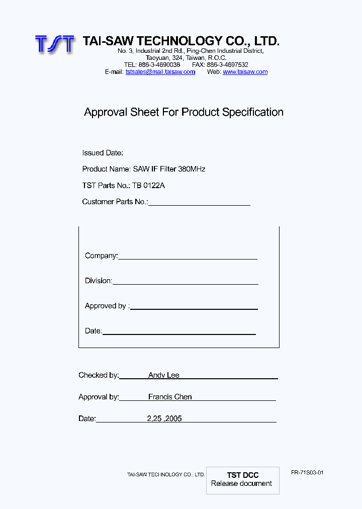 TB0122A_5205706.PDF Datasheet