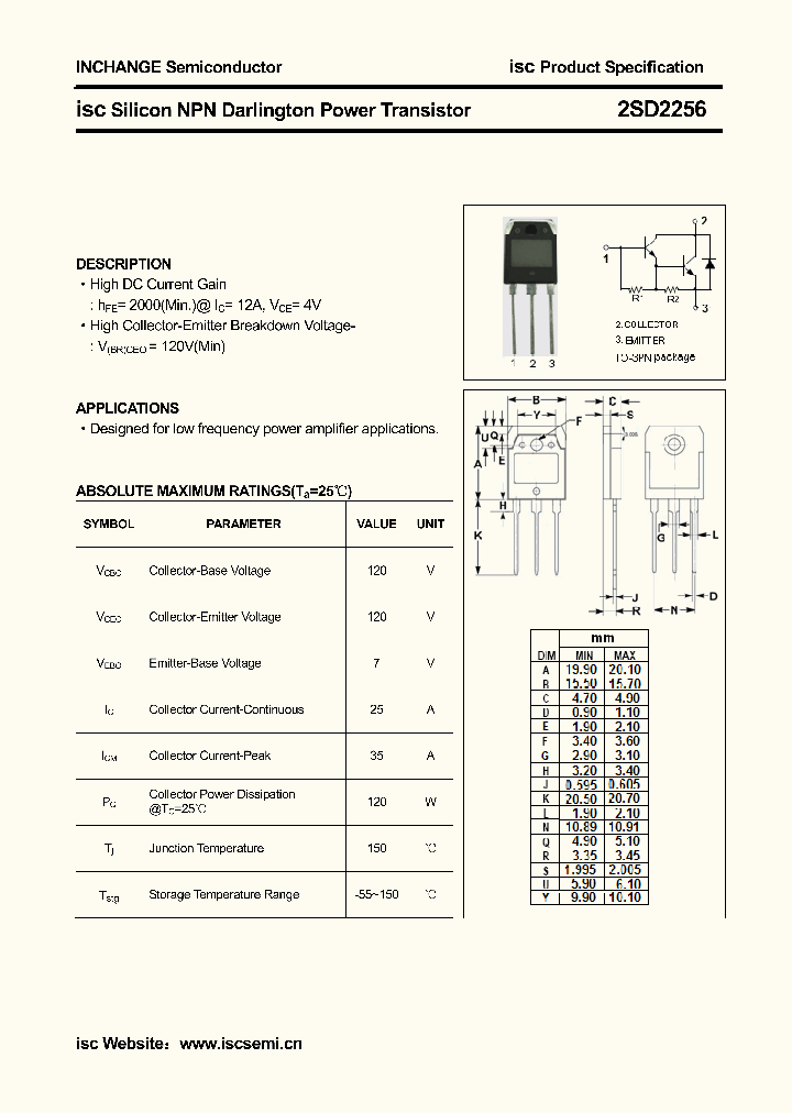 2SD2256_5207873.PDF Datasheet
