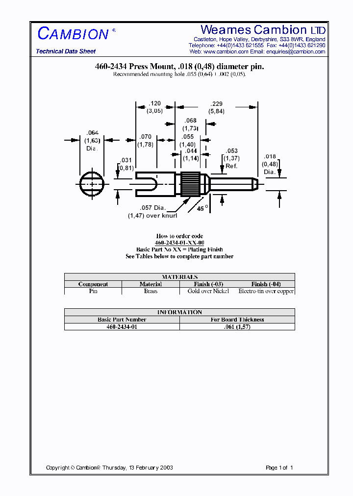 460-2434_5212164.PDF Datasheet