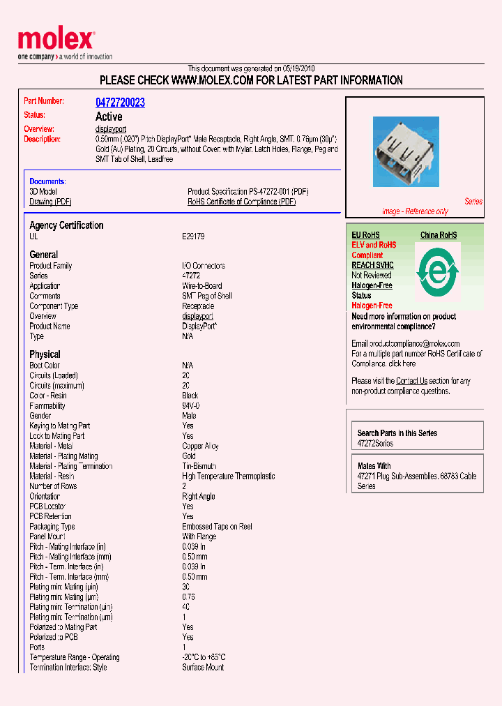 47272-0023_5217670.PDF Datasheet