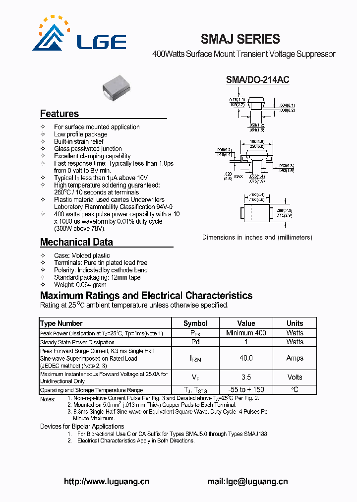 SMAJ80_5226330.PDF Datasheet