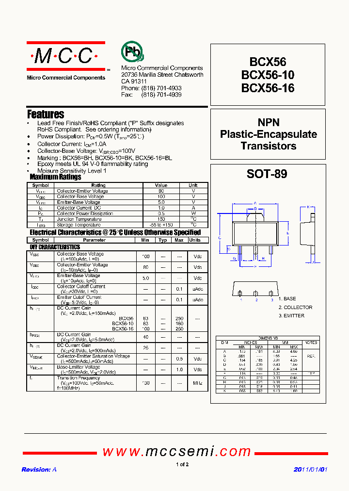 BCX56-16_5227008.PDF Datasheet