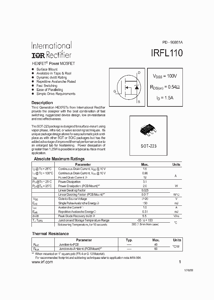 IRFL110TR_5226791.PDF Datasheet