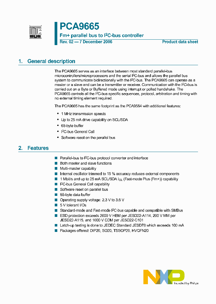 PCA9665N_5230344.PDF Datasheet