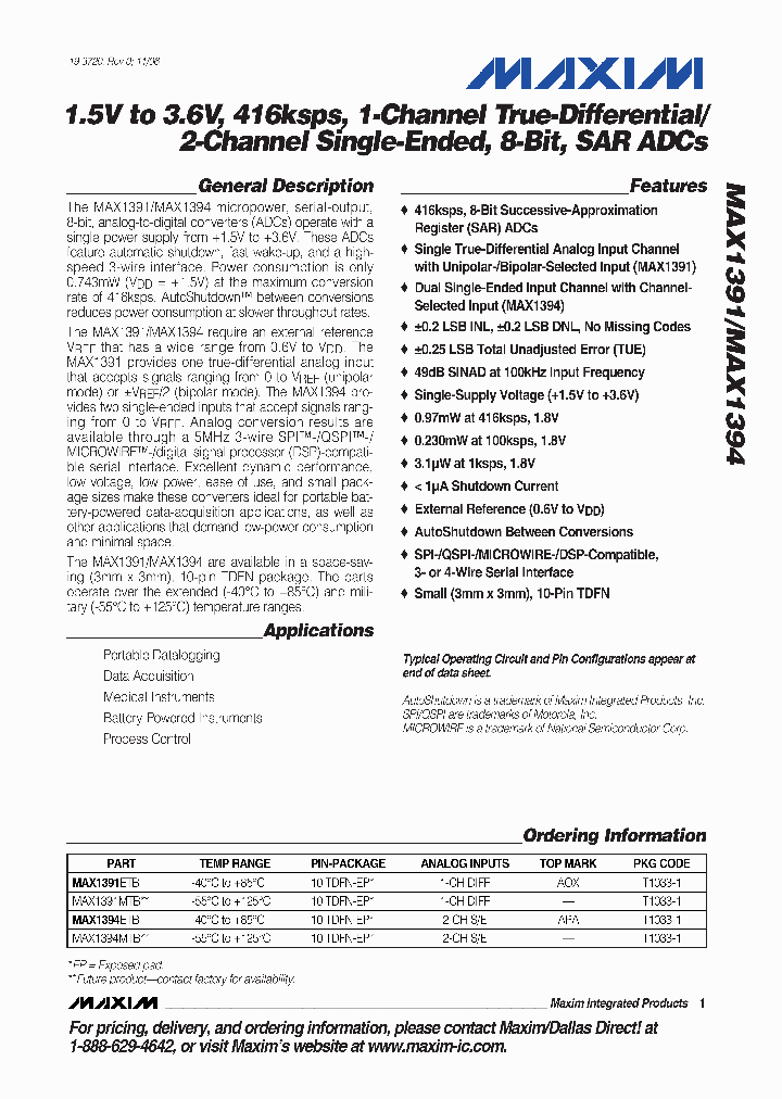 MAX1391ETB-T_5230901.PDF Datasheet