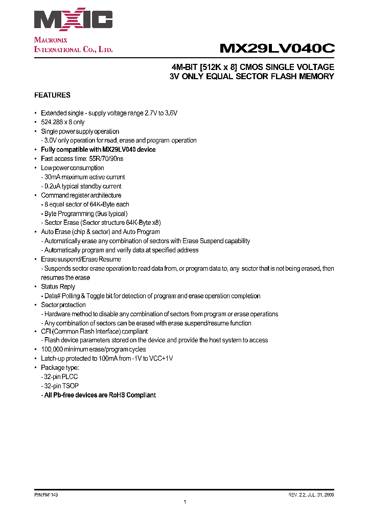 MX29LV040CTC-55R_5244090.PDF Datasheet