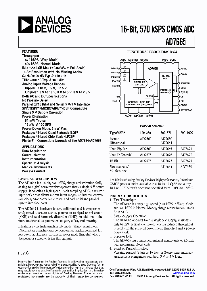 AD7665ASTZRL_5244429.PDF Datasheet