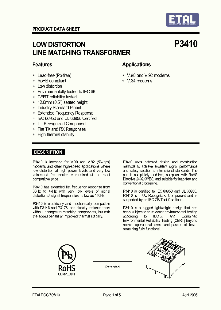 P3410_5256313.PDF Datasheet