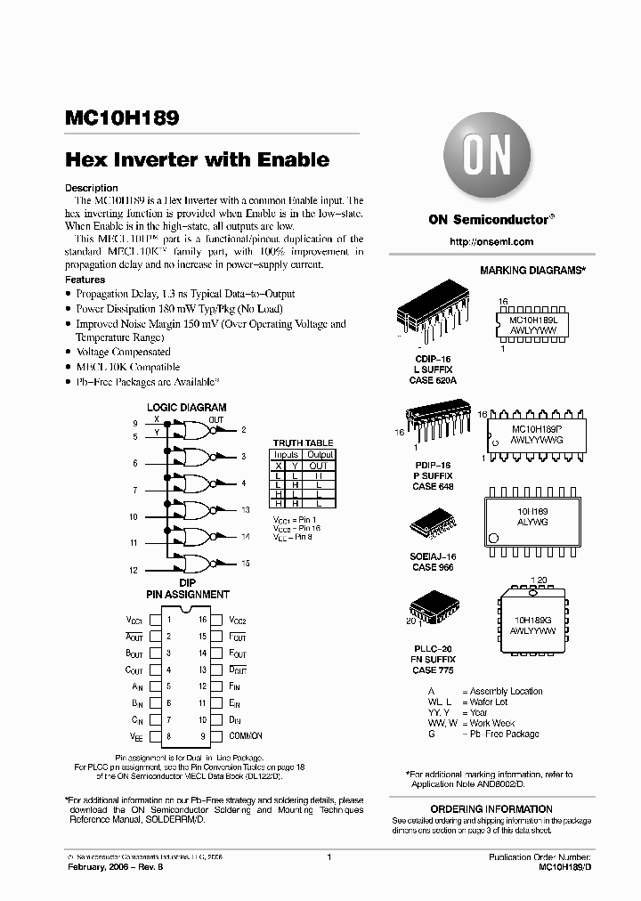 MC10H189MELG_5266435.PDF Datasheet