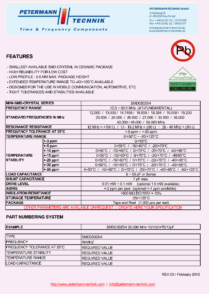 SMD03025-4_5273547.PDF Datasheet
