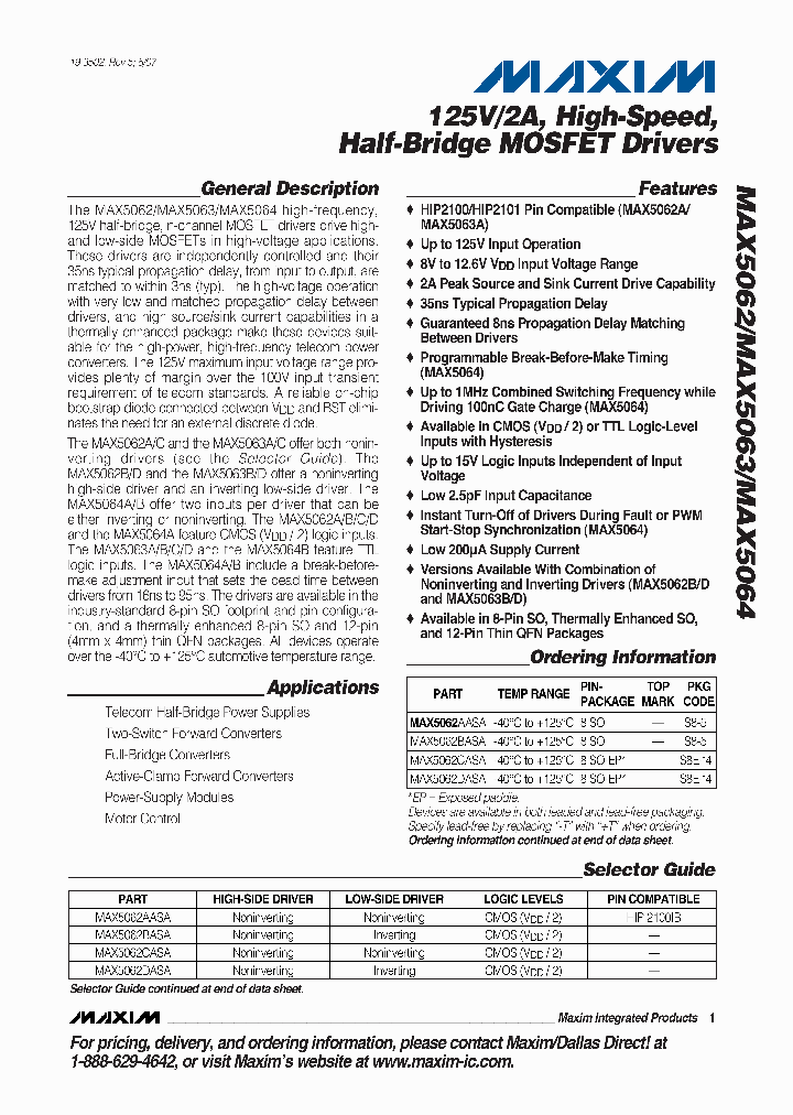 MAX5062CASA_5284847.PDF Datasheet