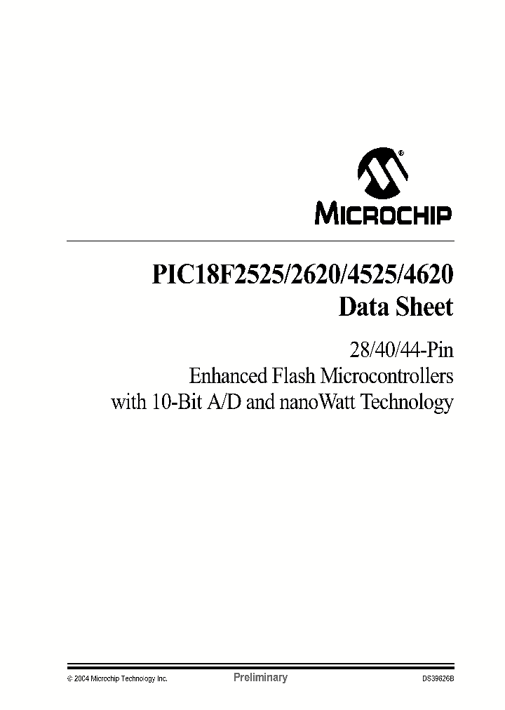 PIC18F4620_5290092.PDF Datasheet