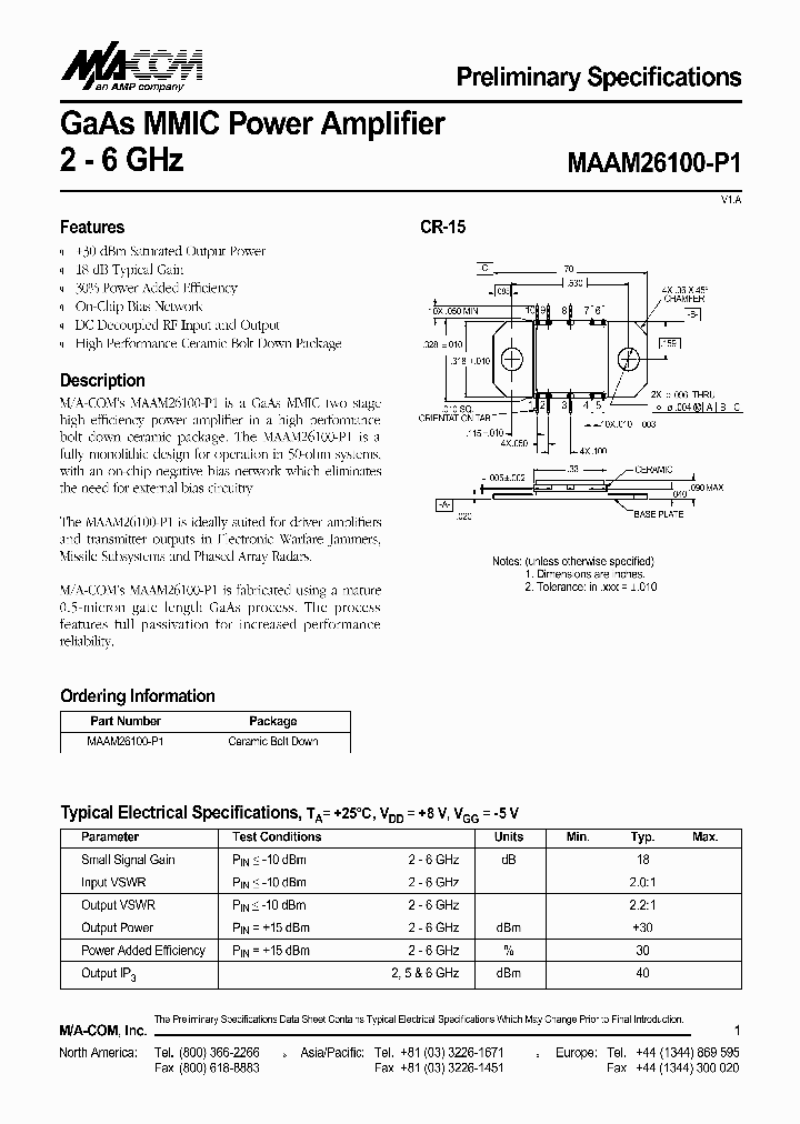 MAAM26100-P1_5291630.PDF Datasheet