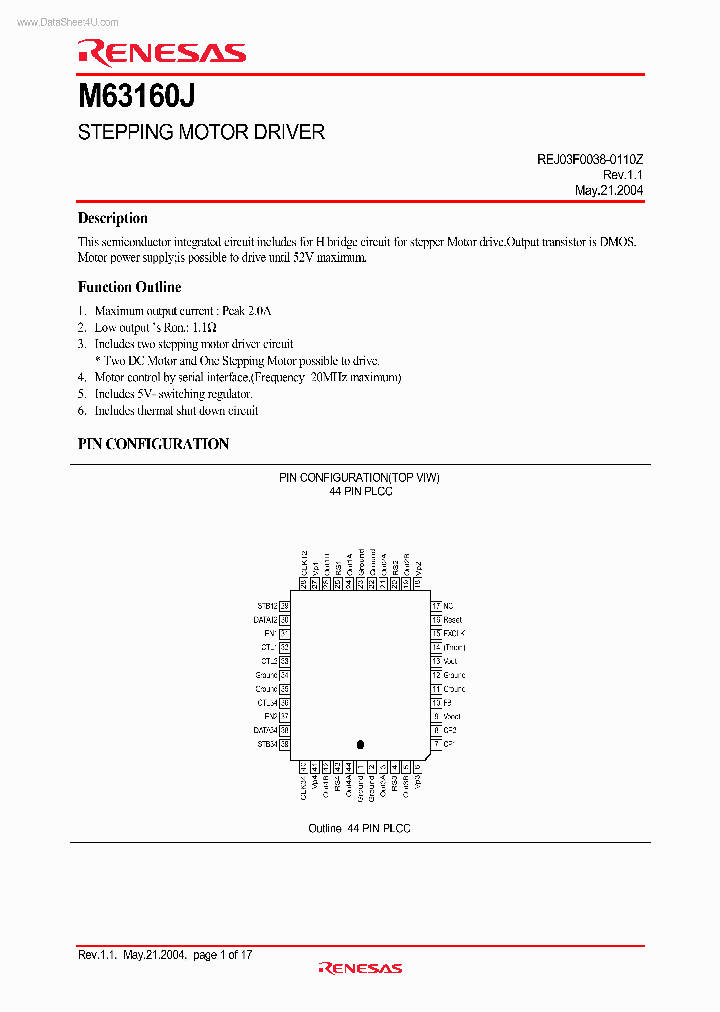 M63160J_5292297.PDF Datasheet