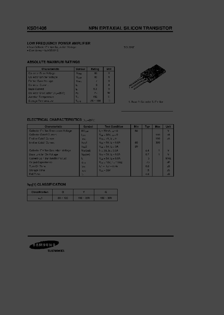 KSD1406_5297090.PDF Datasheet
