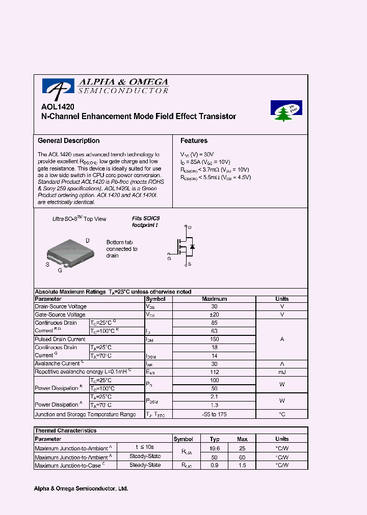 AOL1420L_5299442.PDF Datasheet