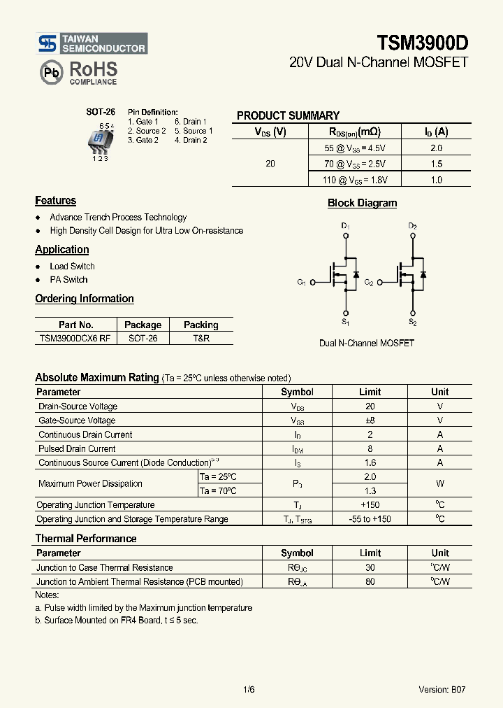 TSM3900D09_5299778.PDF Datasheet