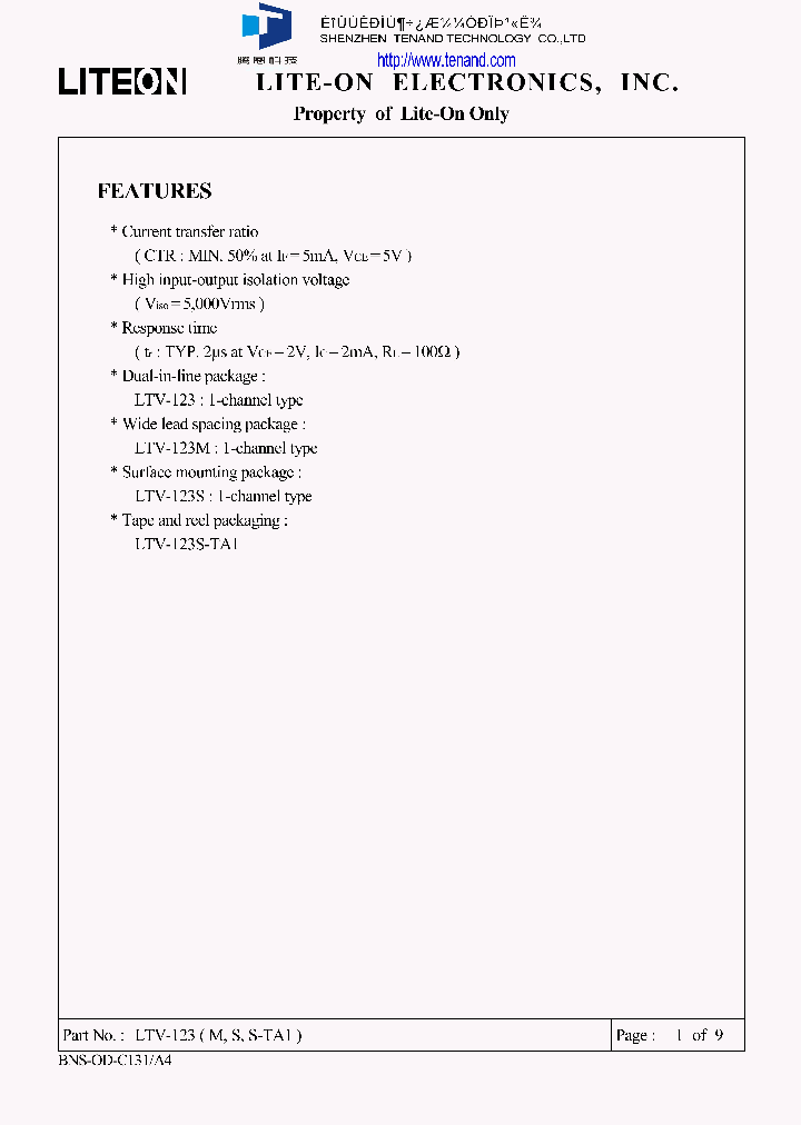 LTV-123S-TA1_5301678.PDF Datasheet