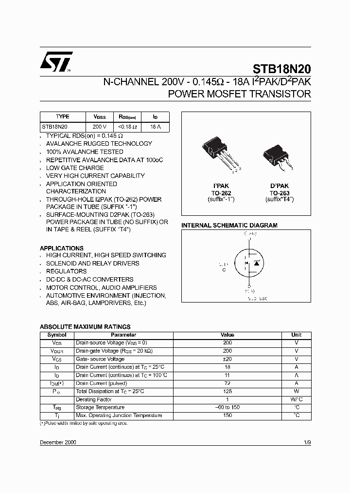 STB18N20_5300944.PDF Datasheet