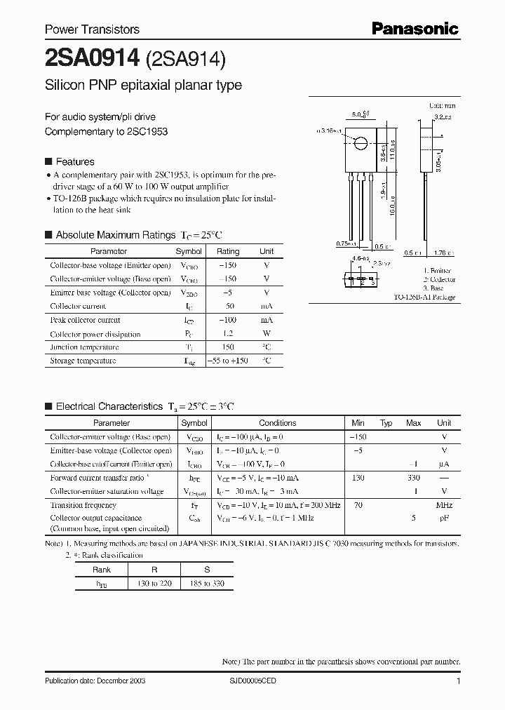 2SA0914_5304553.PDF Datasheet