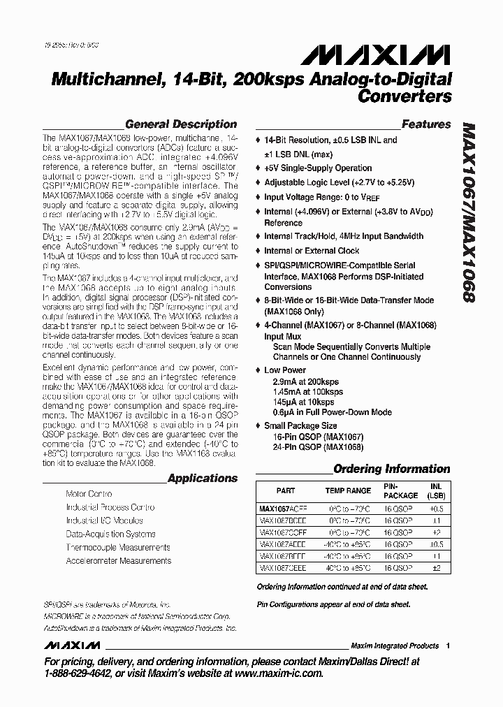 MAX1067BCEET_5306677.PDF Datasheet