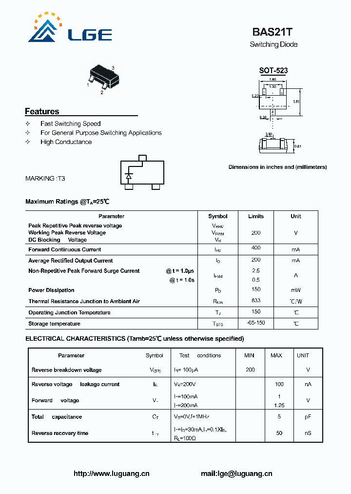BAS21T_5314325.PDF Datasheet