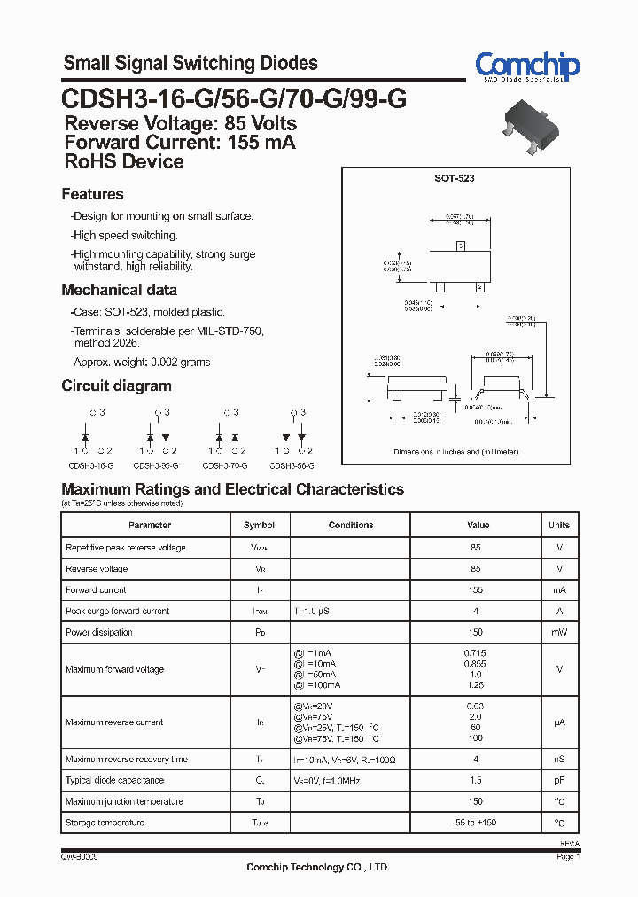 CDSH3-99-G_5318283.PDF Datasheet