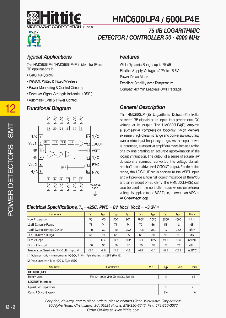 HMC600LP409_5321014.PDF Datasheet
