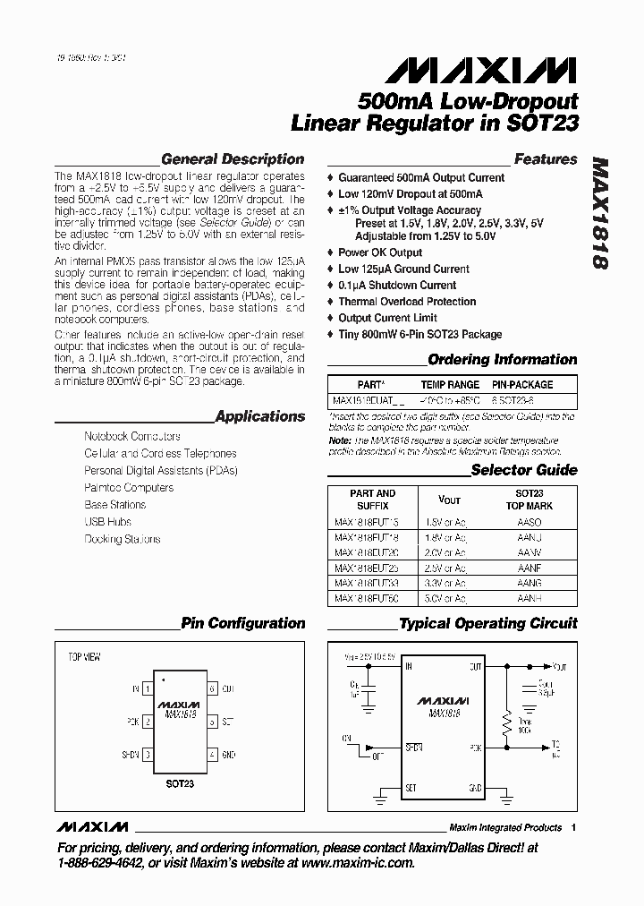 MAX1818EUT25G16_5323441.PDF Datasheet