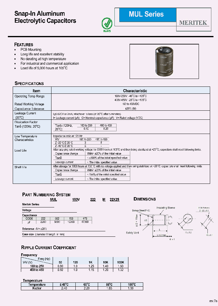 MUL160V153M22X25_5330650.PDF Datasheet