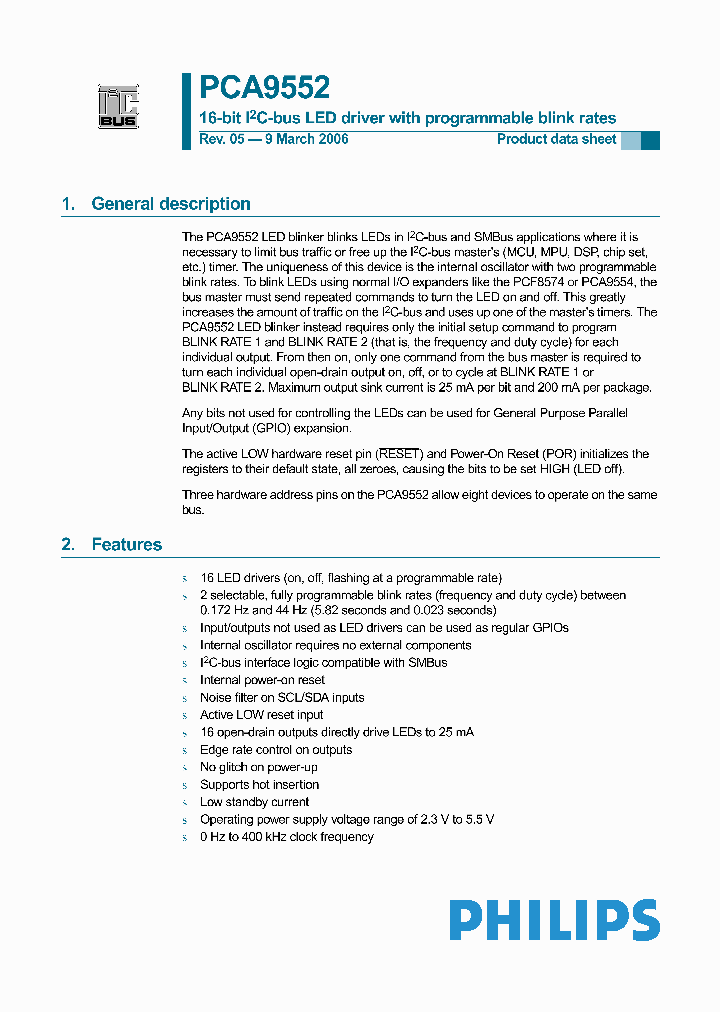 PCA9552BS_5330910.PDF Datasheet