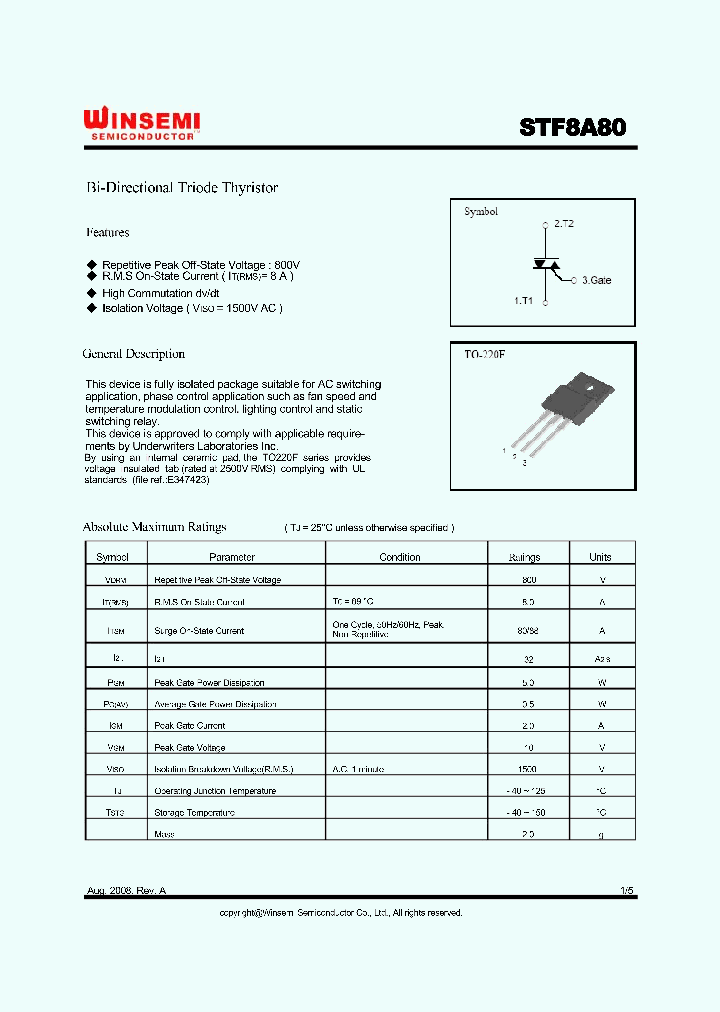 STF8A80_5335201.PDF Datasheet