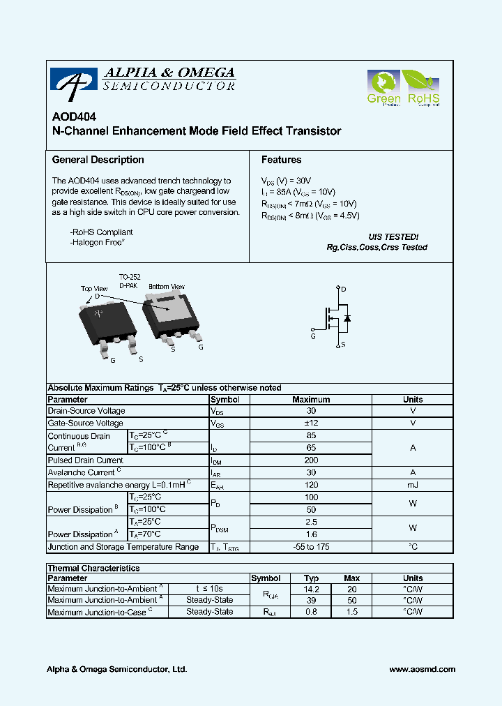 AOD40408_5335914.PDF Datasheet