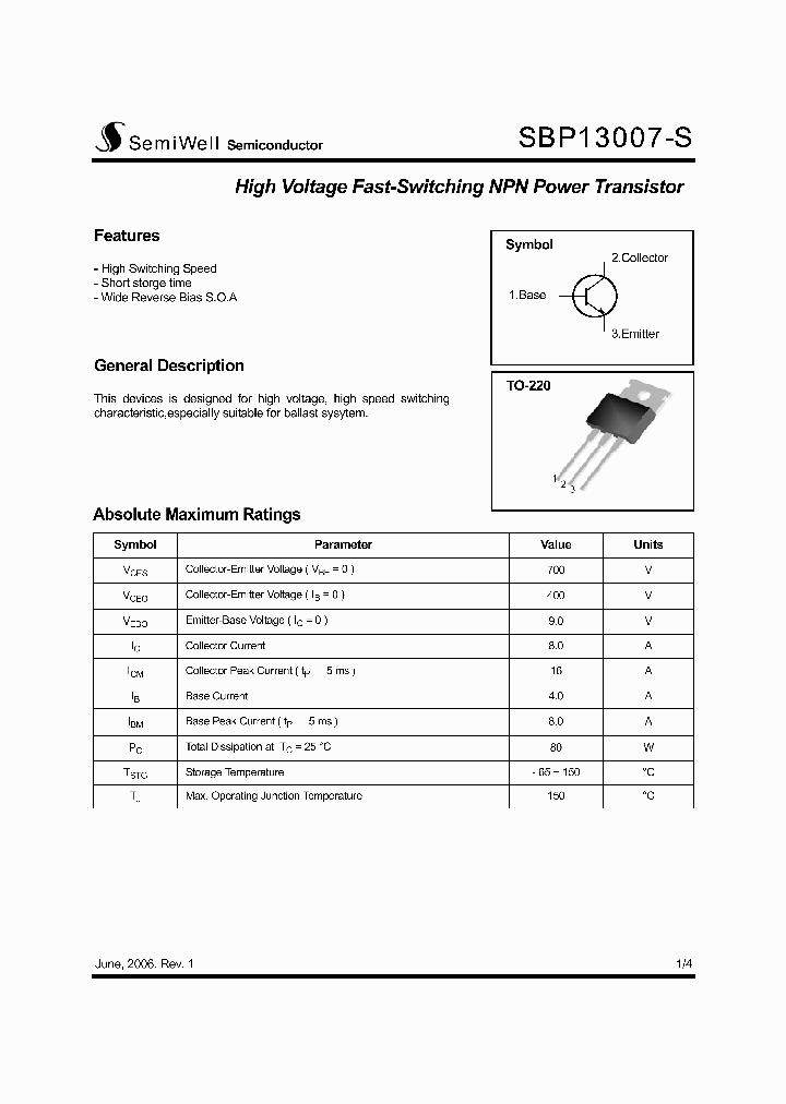 SBP13007-S_5341252.PDF Datasheet
