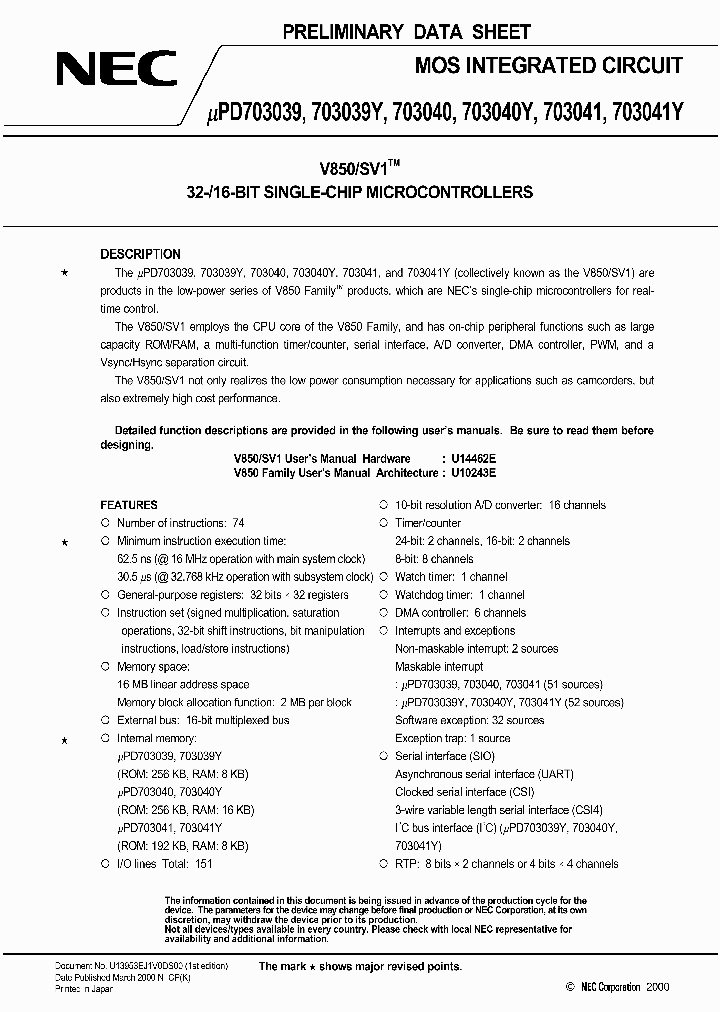 UPD703039YGM_5341565.PDF Datasheet