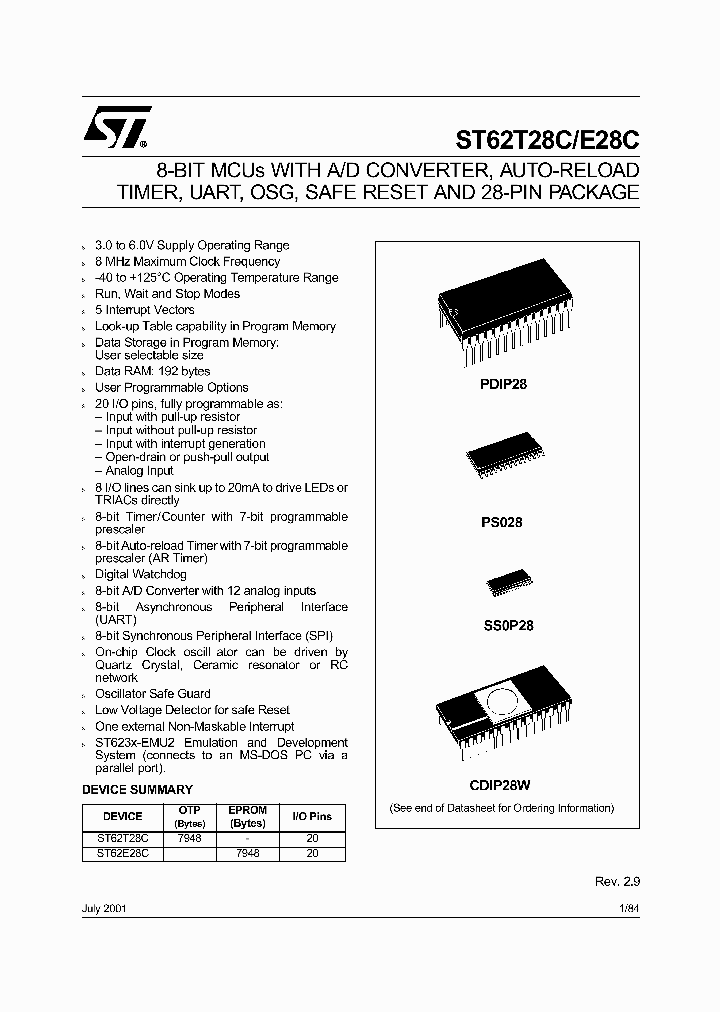ST62T28CM6_5345805.PDF Datasheet