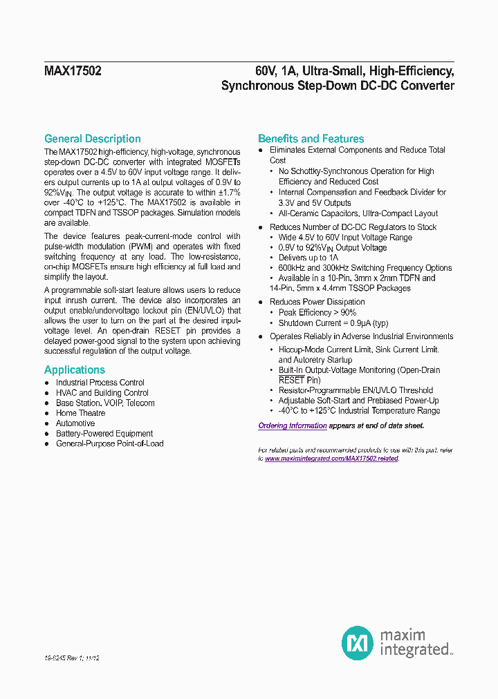 MAX17502FATB_5352255.PDF Datasheet