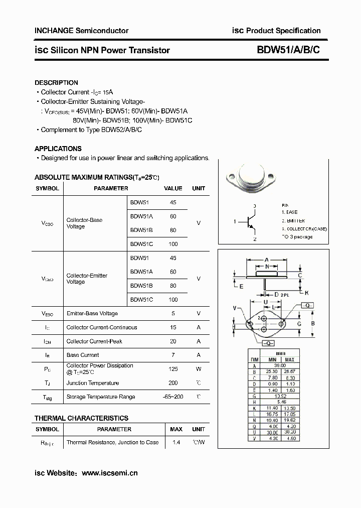 BDW51B_5360481.PDF Datasheet