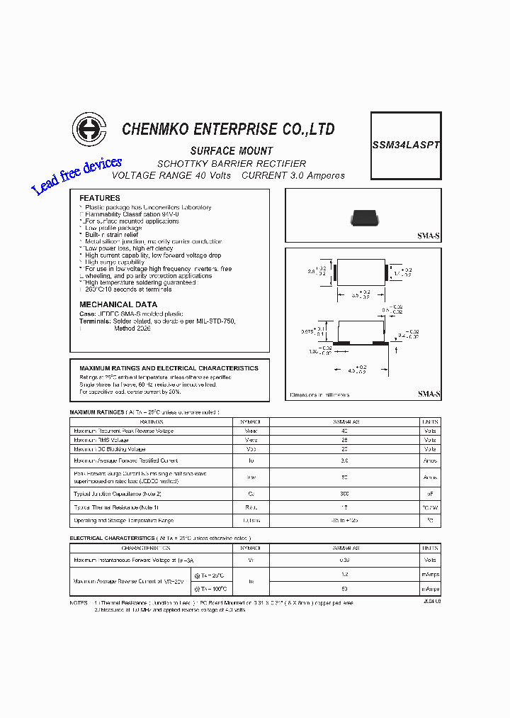 SSM34LASPT_5365180.PDF Datasheet