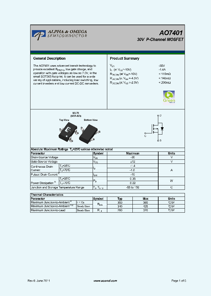 AO7401_5365972.PDF Datasheet