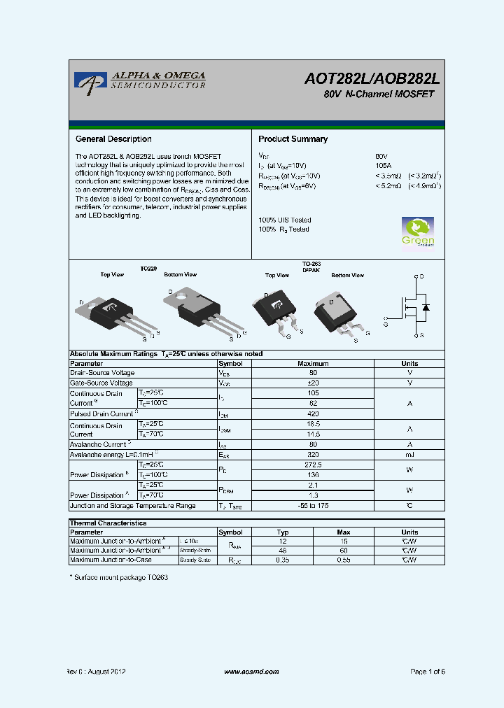 AOB282L_5366206.PDF Datasheet