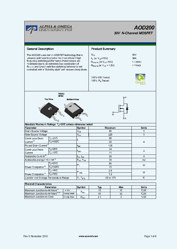 AOD200_5366467.PDF Datasheet