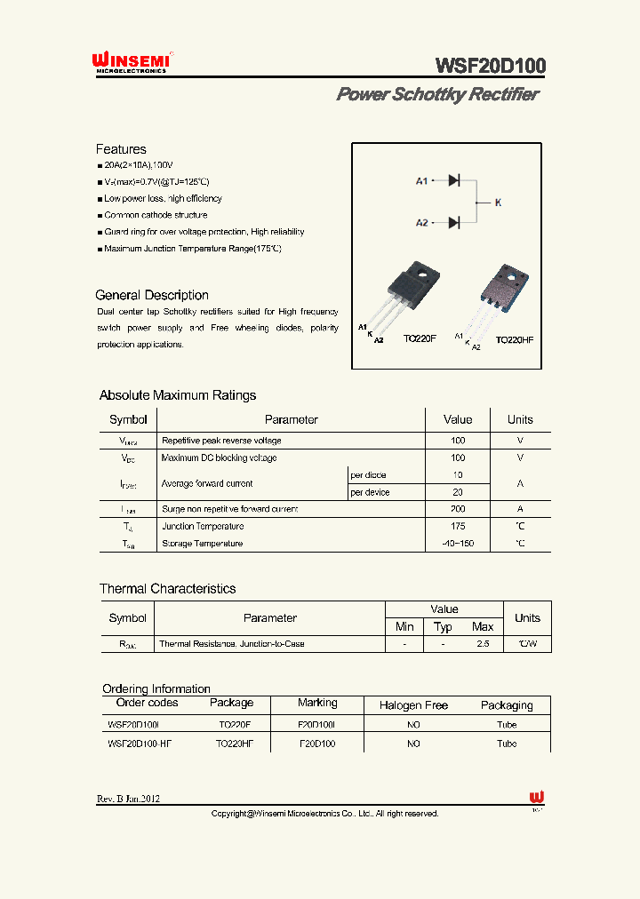 WSF20D100_5367293.PDF Datasheet