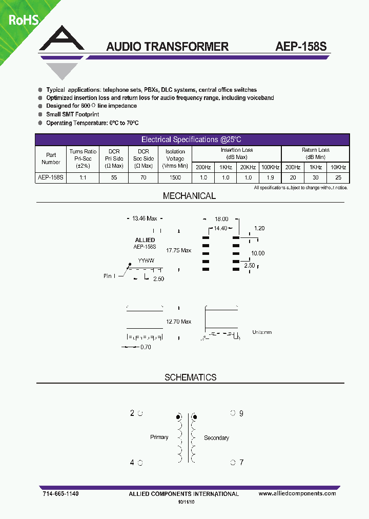 AEP-158S_5371108.PDF Datasheet