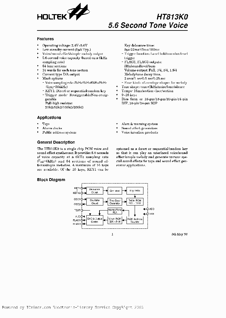 HT813K016LDIP_5372353.PDF Datasheet