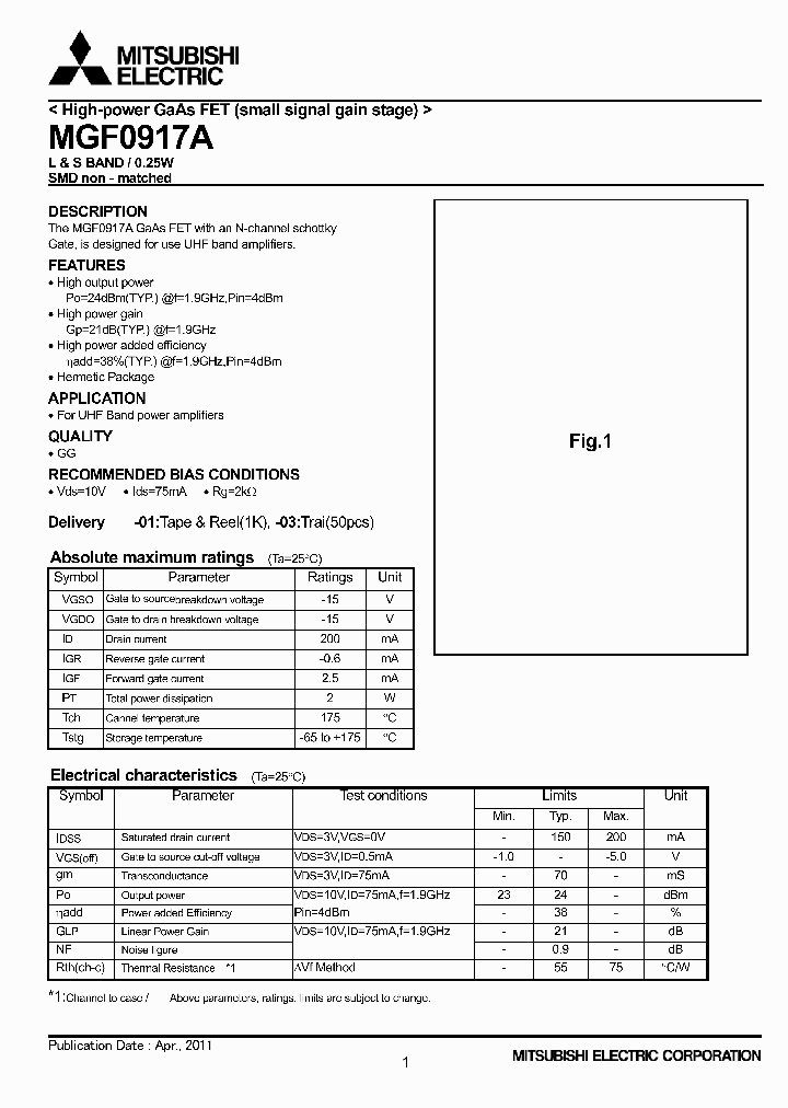 MGF0917A_5372385.PDF Datasheet