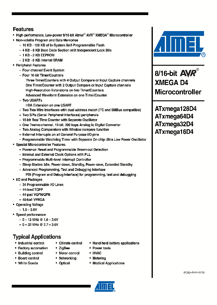 ATXMEGA32D4_5373158.PDF Datasheet