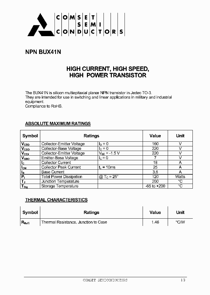 BUX41N_5373505.PDF Datasheet
