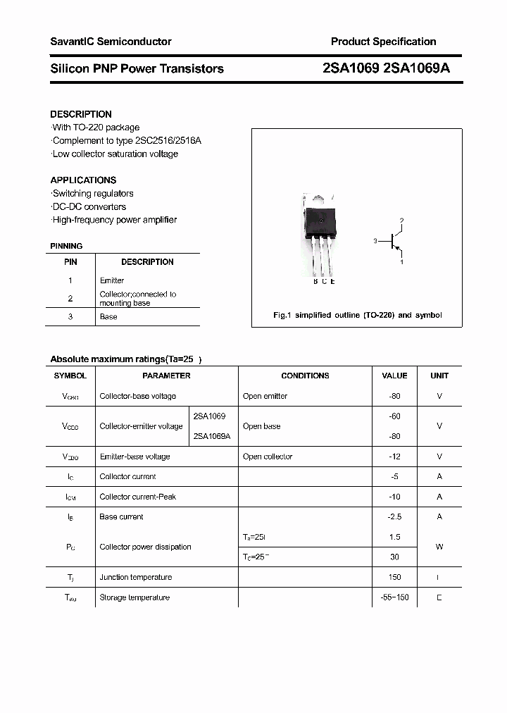 2SA1069_5381341.PDF Datasheet